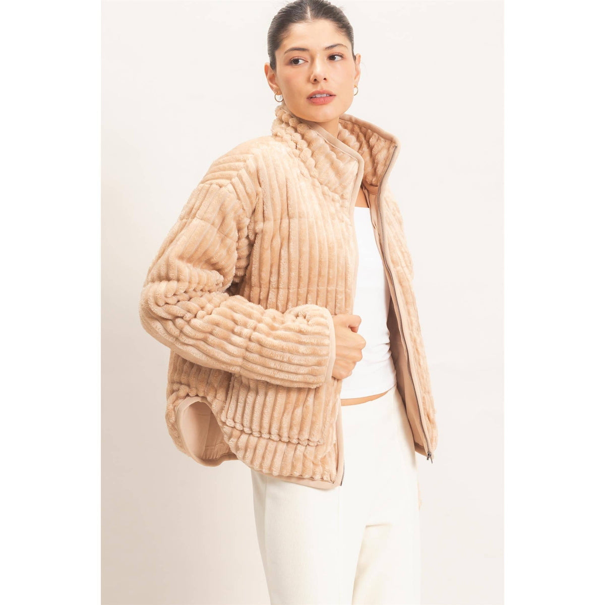 Corduroy Zip-Up Jacket