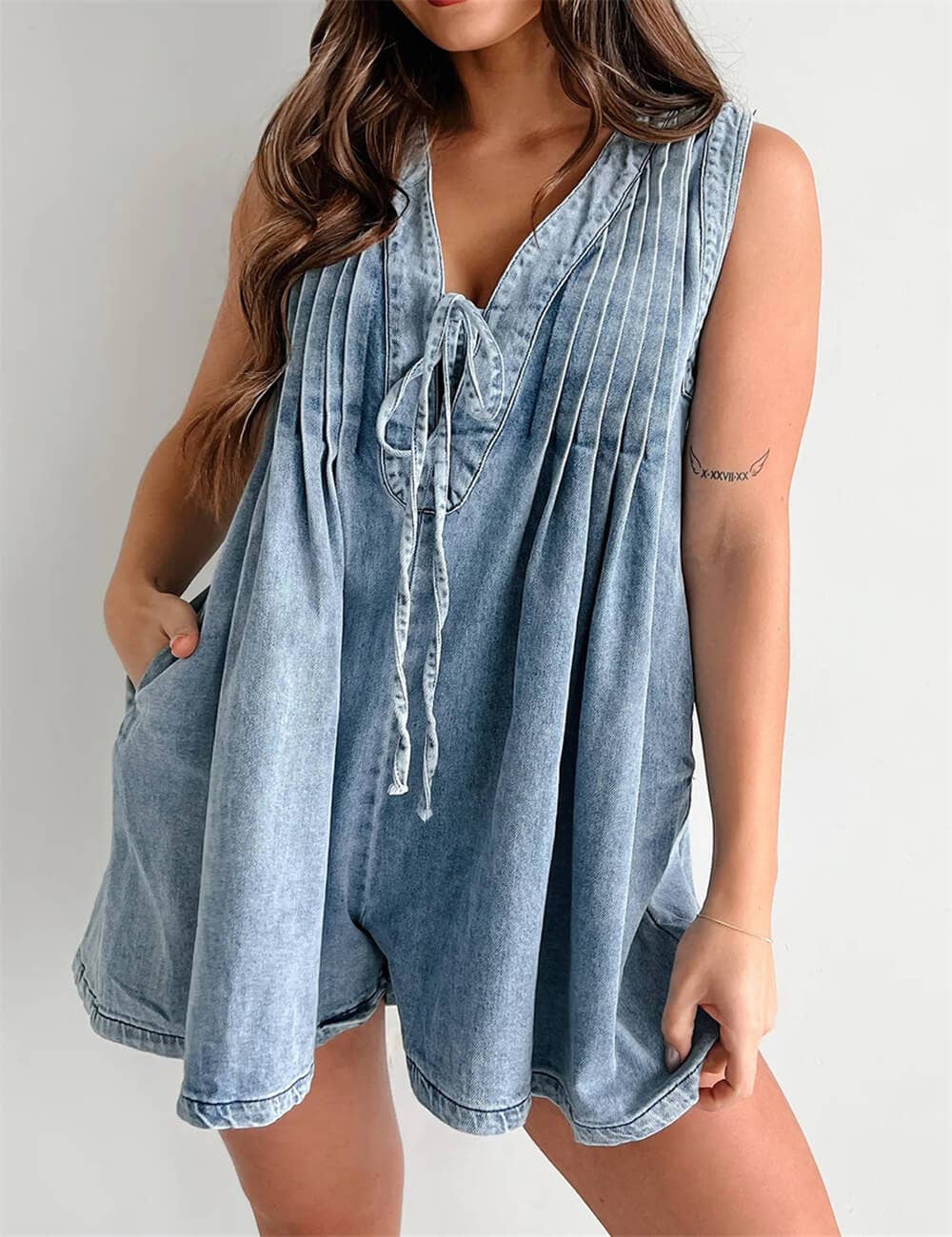 Ashley Denim Romper