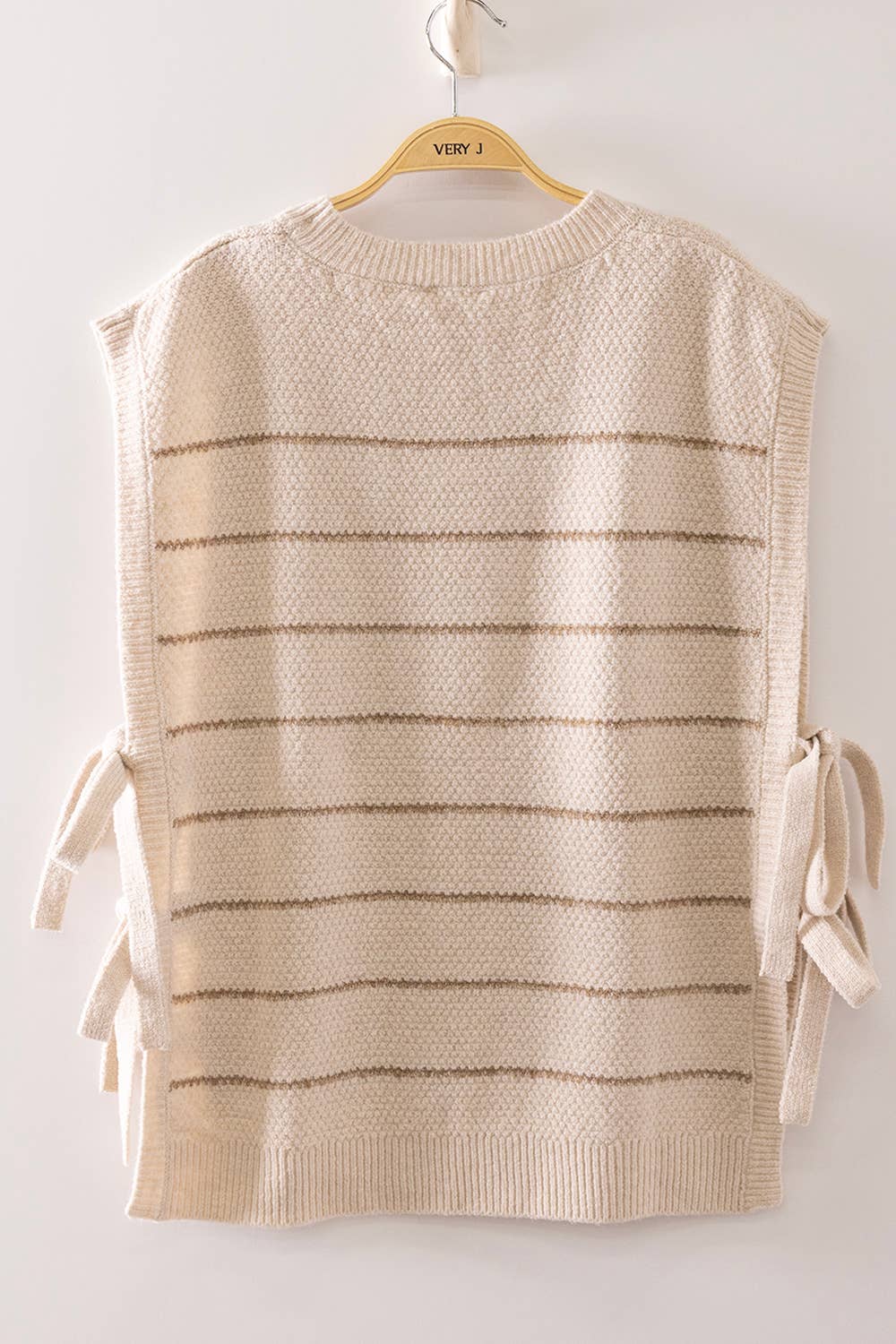 Striped Side Tie Top