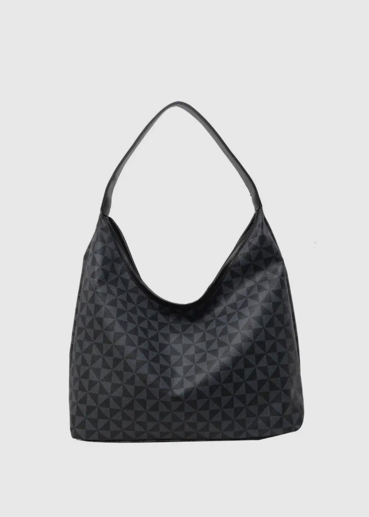 Vegan Leather BOHO Tote - Black