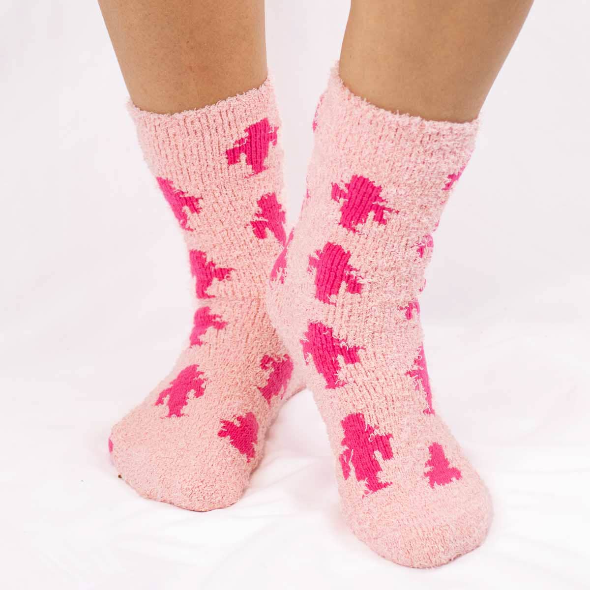 Women's Nutcracker Snuggle Socks in Pink