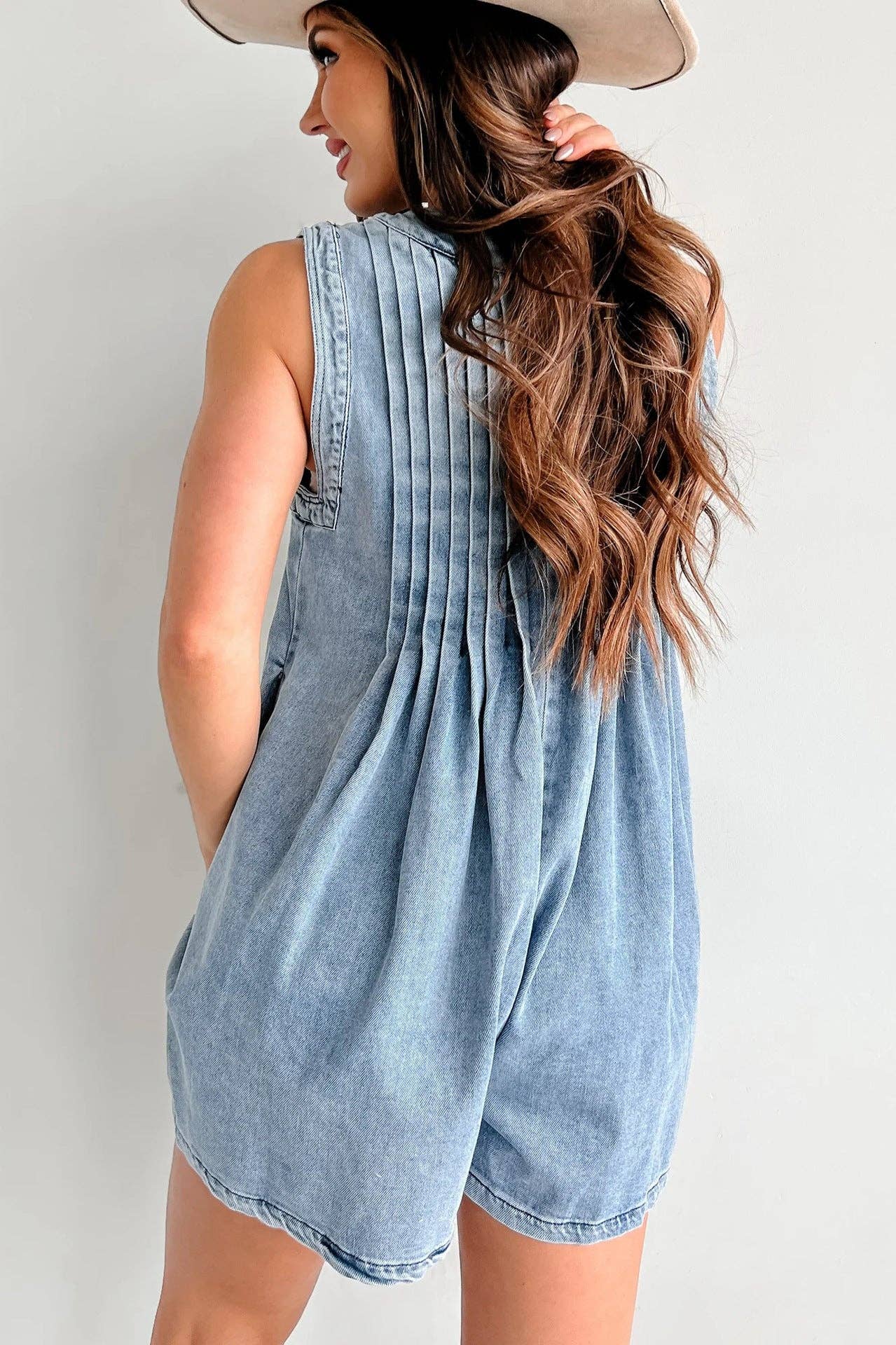 Ashley Denim Romper