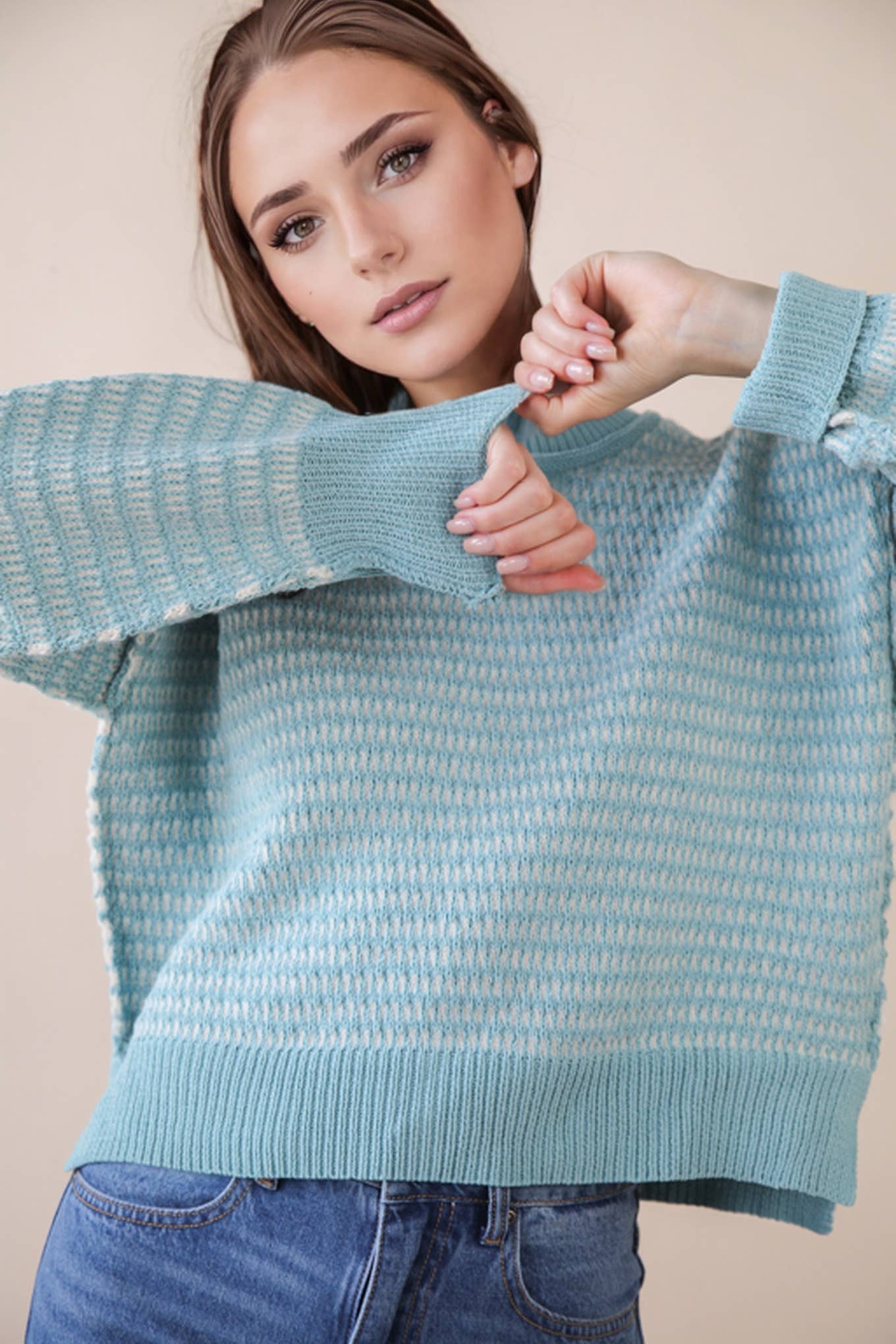 Blue Stripe Sweater