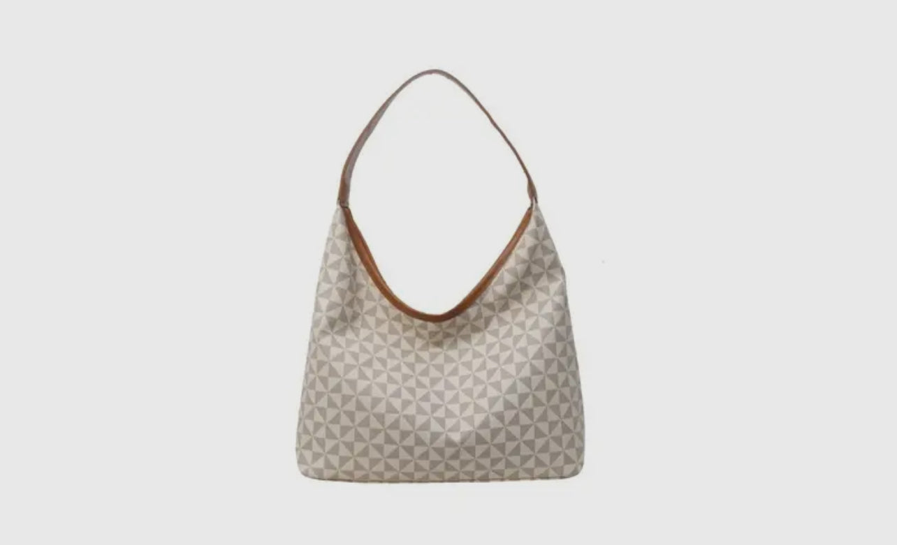 Vegan Leather BOHO Tote - Neutral