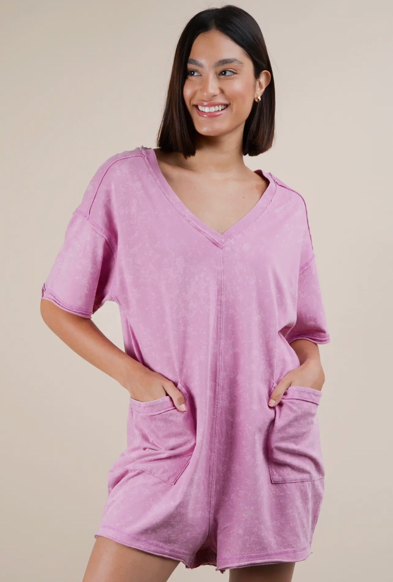 Claire Romper - pink
