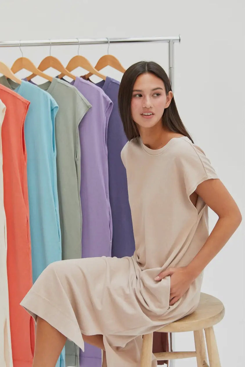 Cream T-Shirt Dress