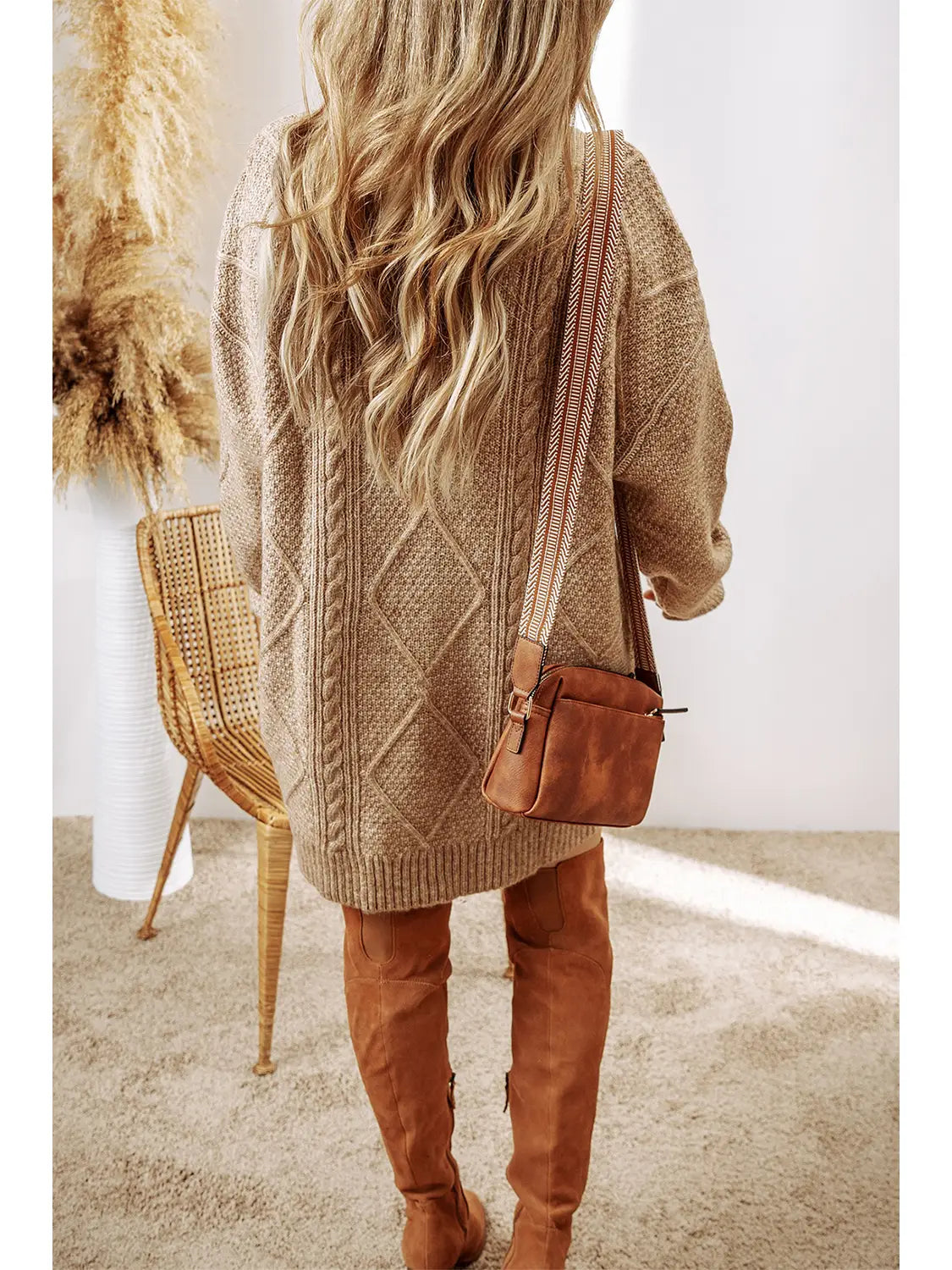 Sweater dress in Cream