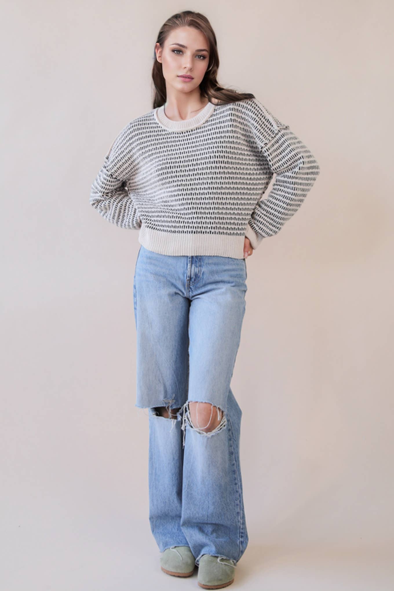 Black Stripe Sweater