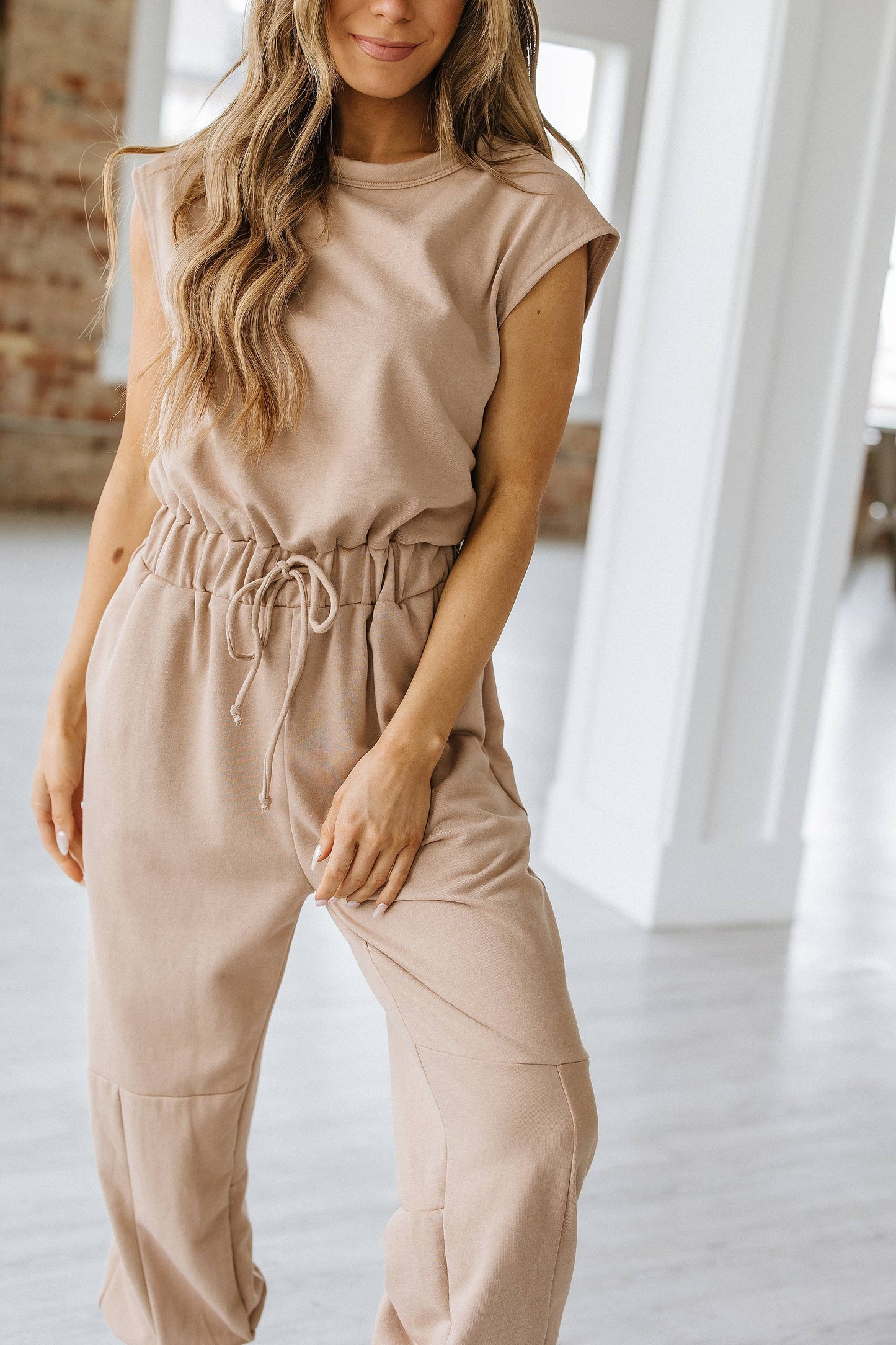Rachel Cap Sleeve Jogger Jumpsuit