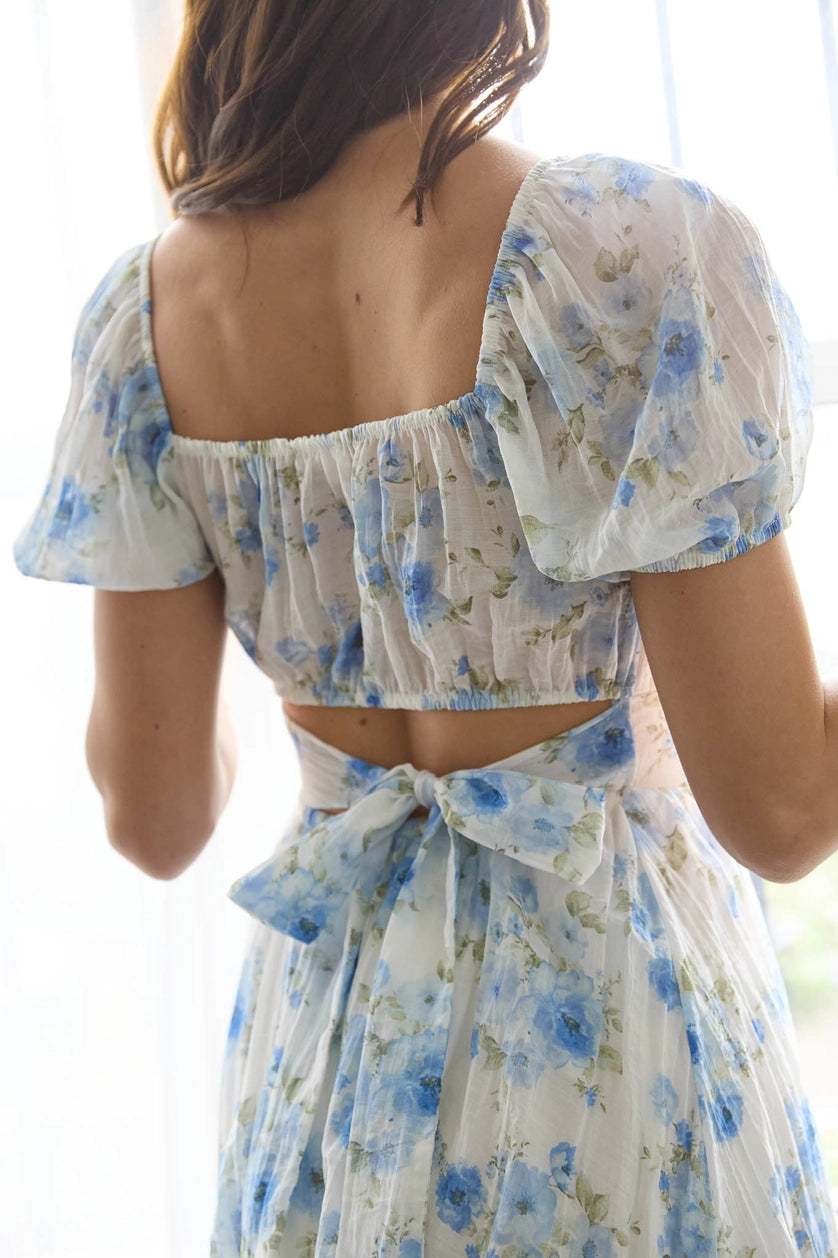 Hunter Floral Dress - Blue