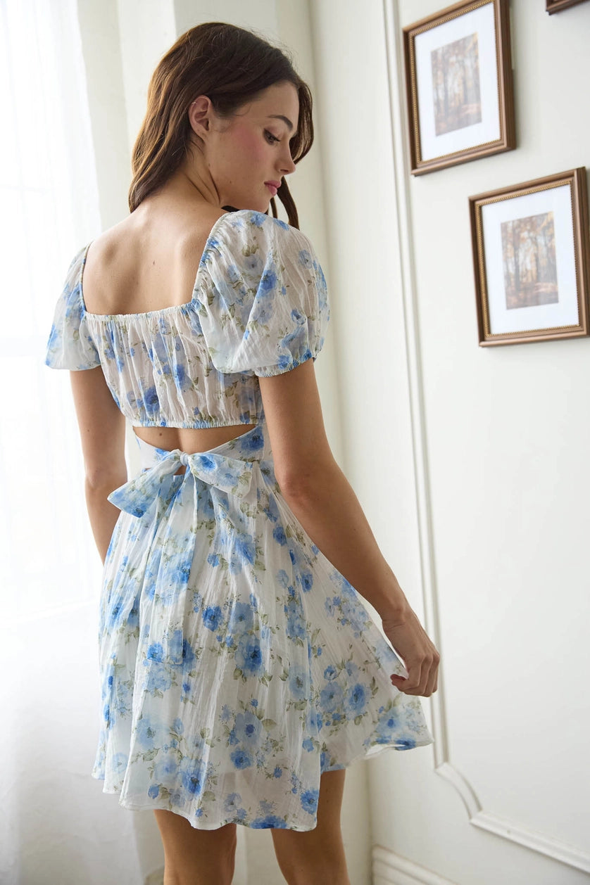 Hunter Floral Dress - Blue