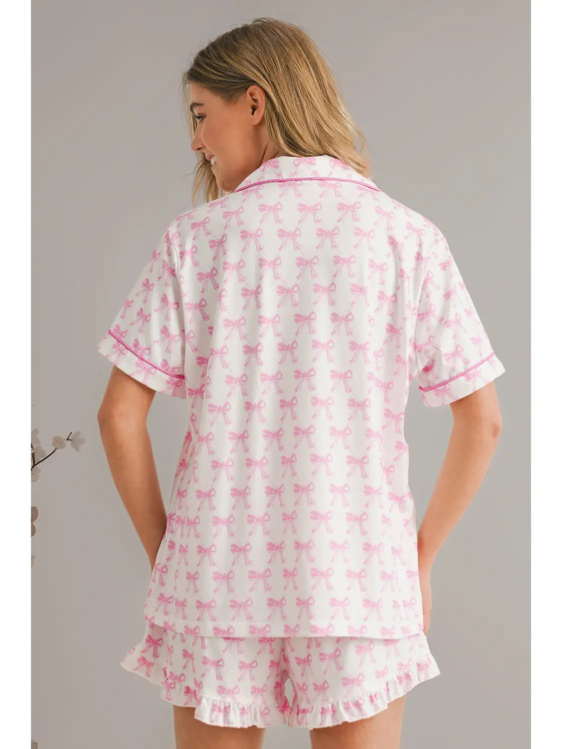 Bow Short PJ Set