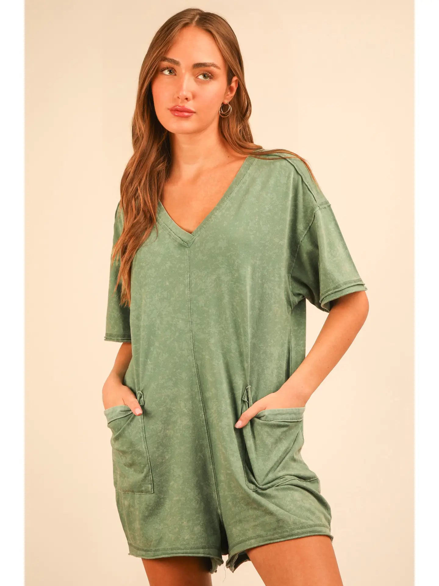 Claire Romper - Seafoam