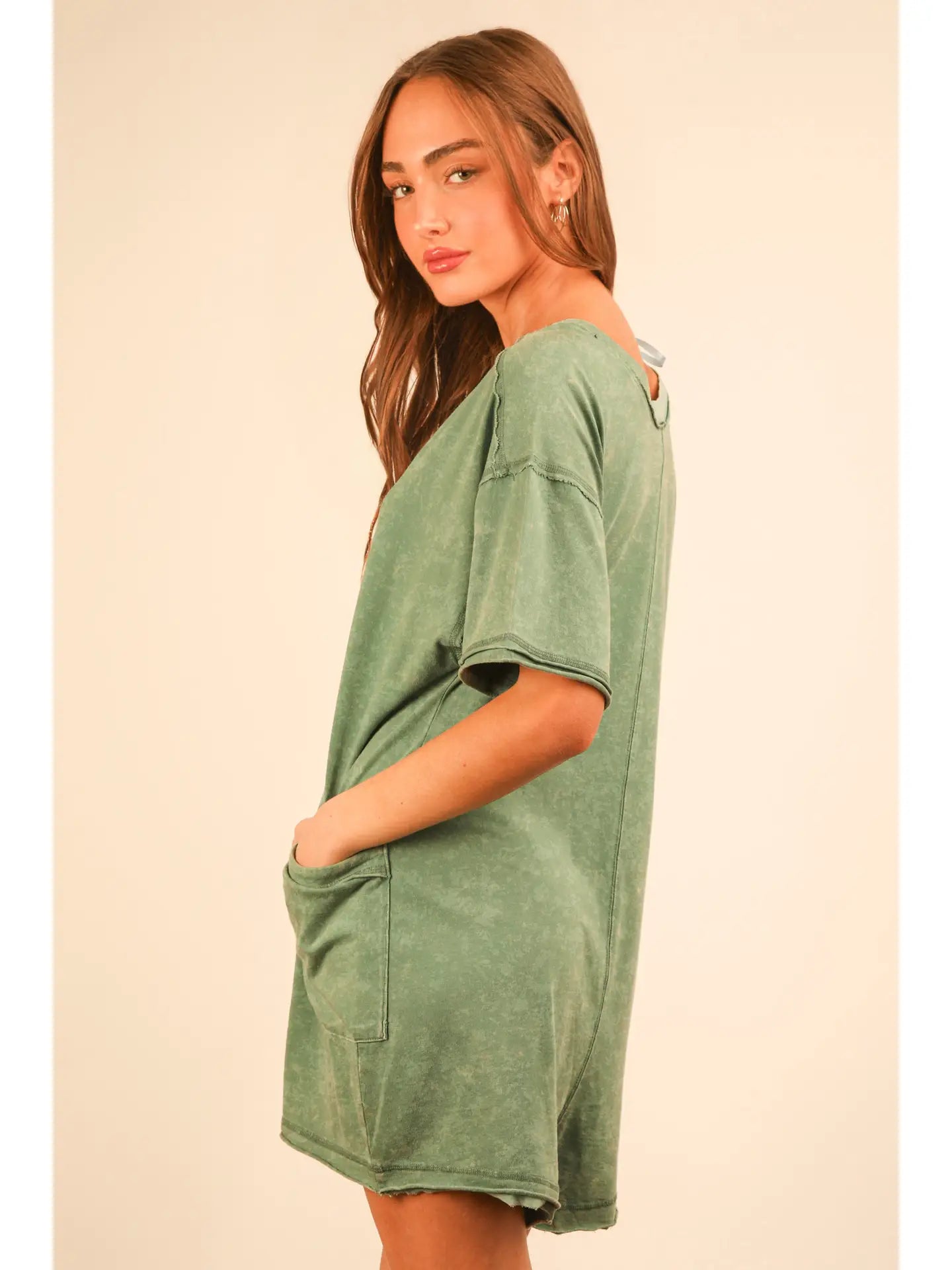 Claire Romper - Seafoam