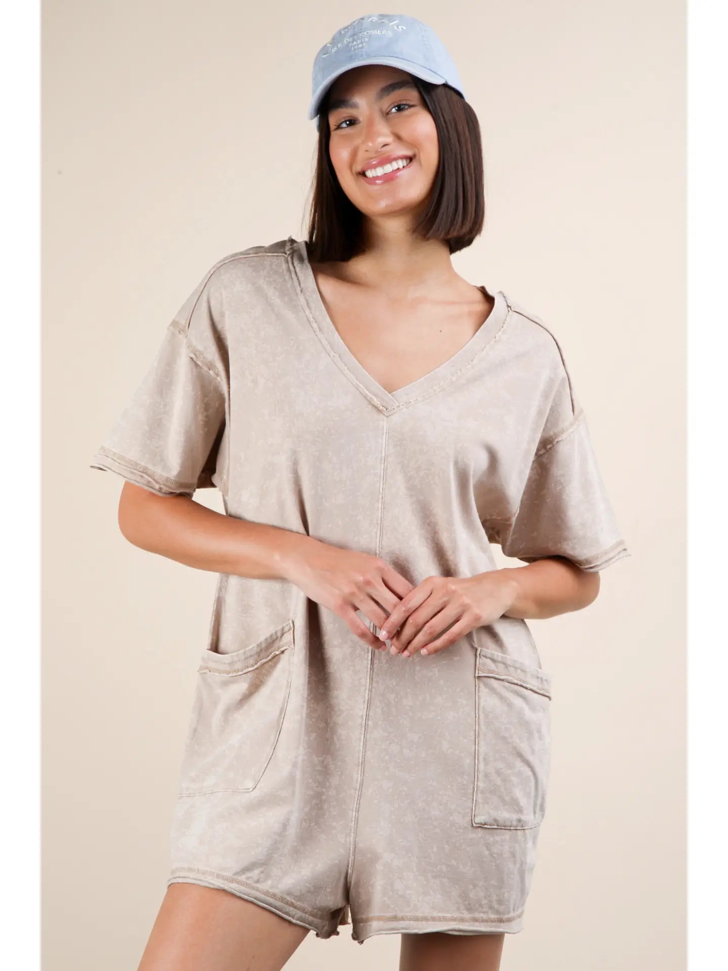 Claire Romper - Taupe