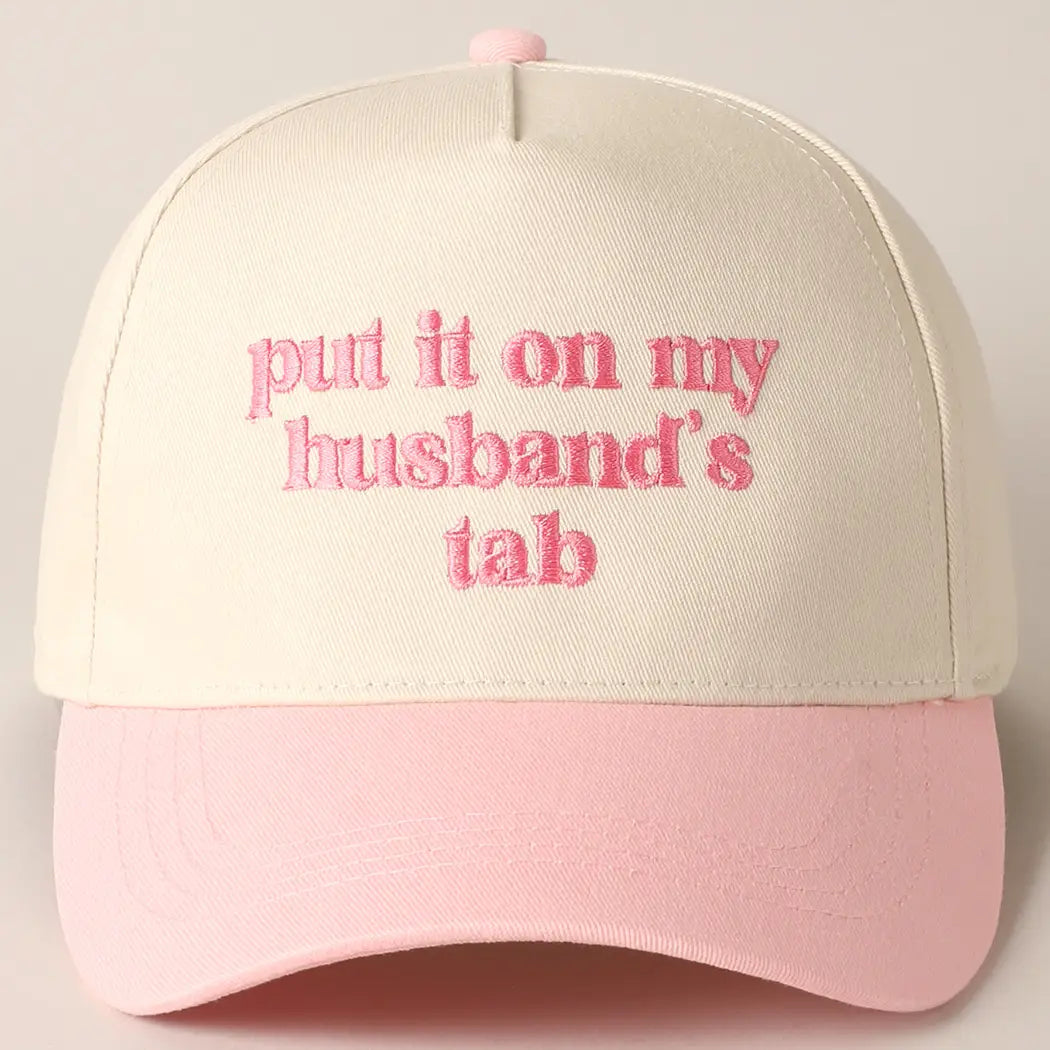 Put it on my Husbands Tab Hat