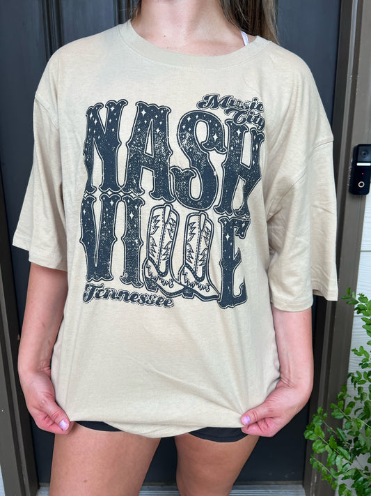 Nashville Oversize Graphic Tee