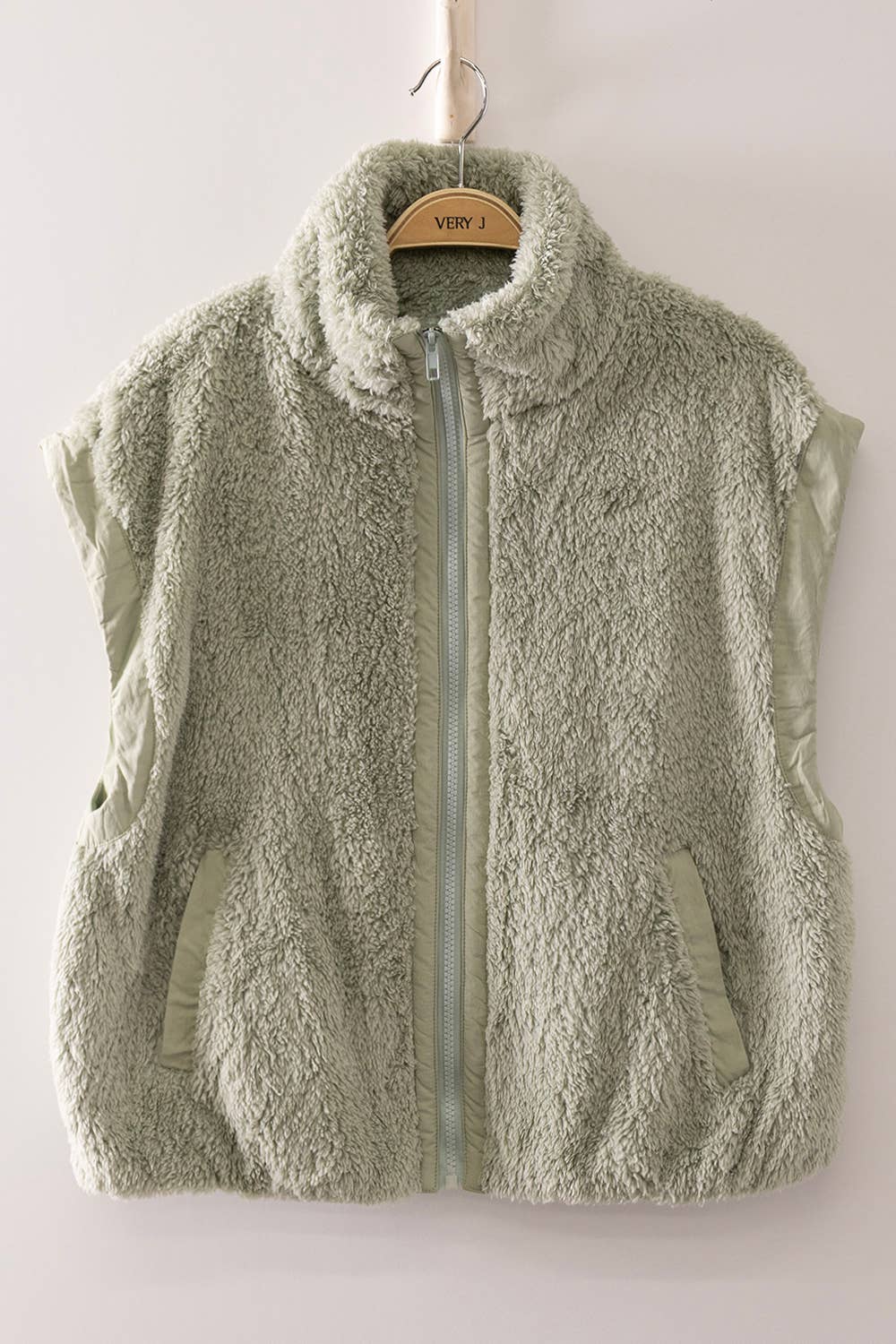 Sage Sherpa Vest