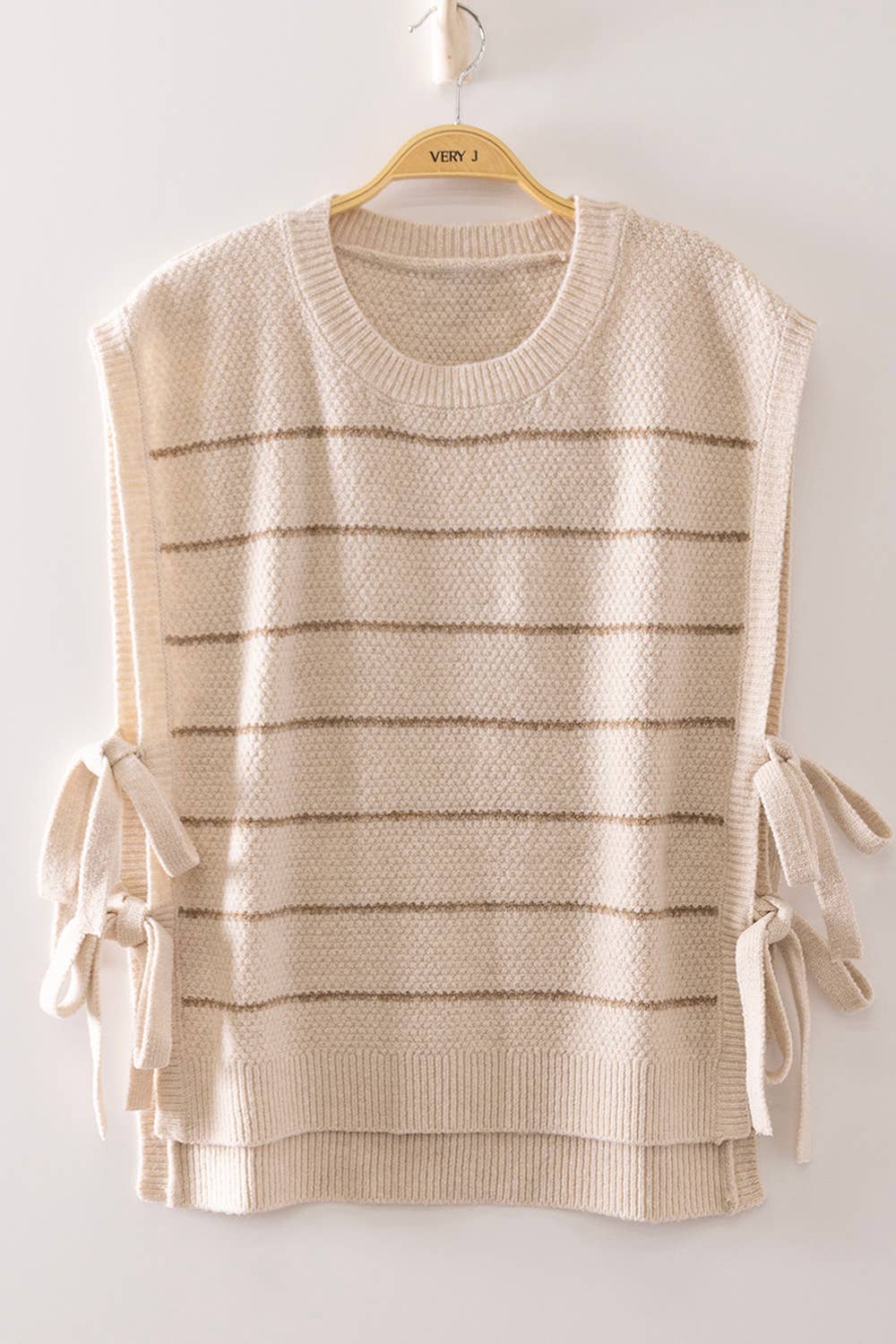 Striped Side Tie Top