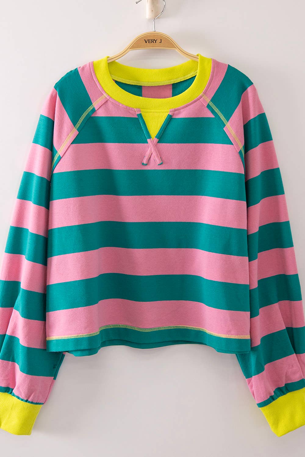 PINK/SEAFOAM Top
