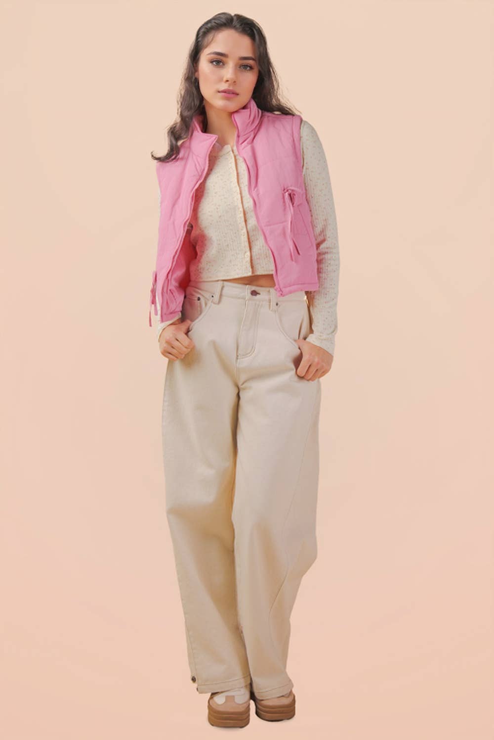 Pink Puffer Vest