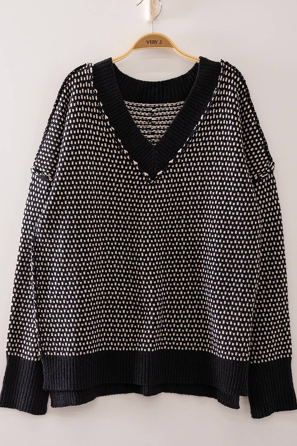 Black Reversible Sweater