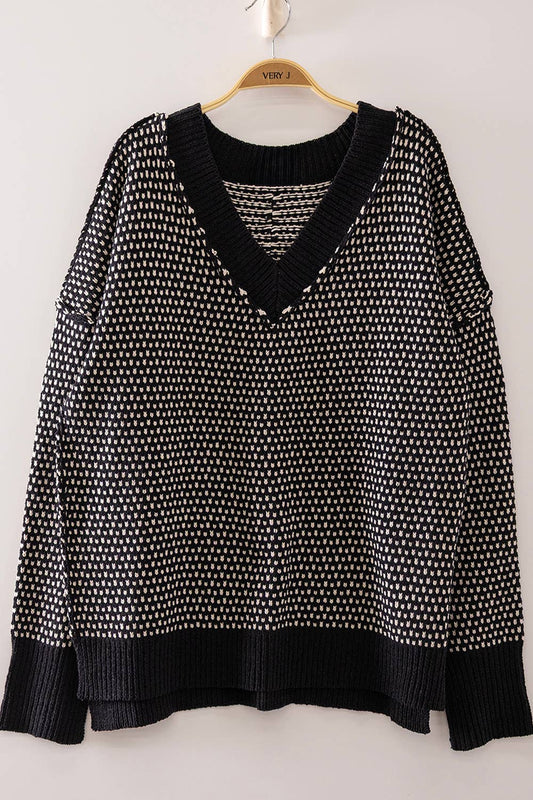 Black Reversible Sweater