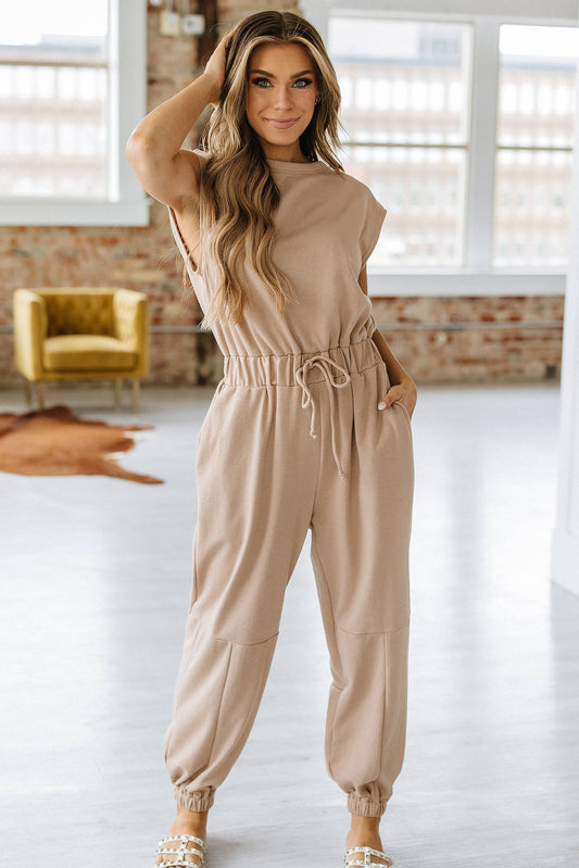 Rachel Cap Sleeve Jogger Jumpsuit
