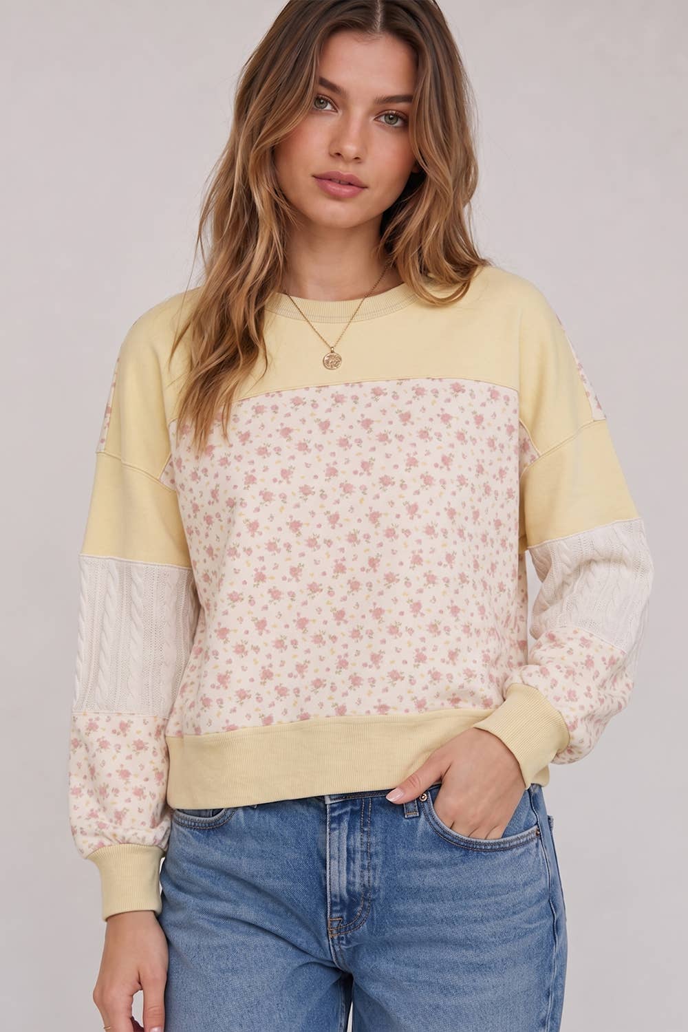 Yellow Floral Top