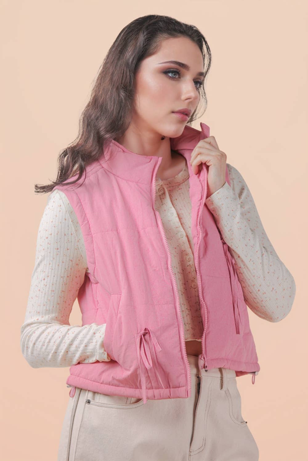 Pink Puffer Vest