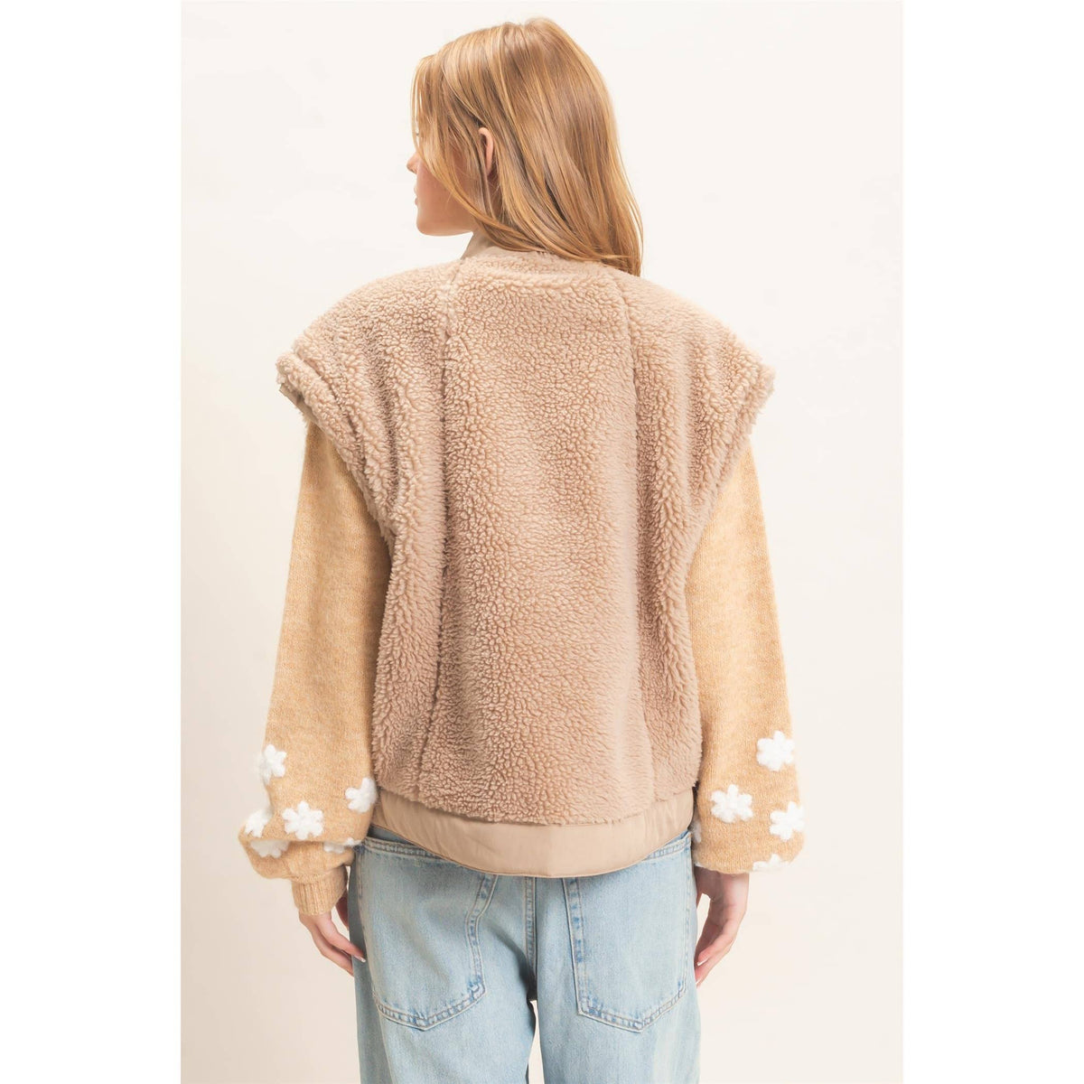 Sherpa Vest: Light Mocha