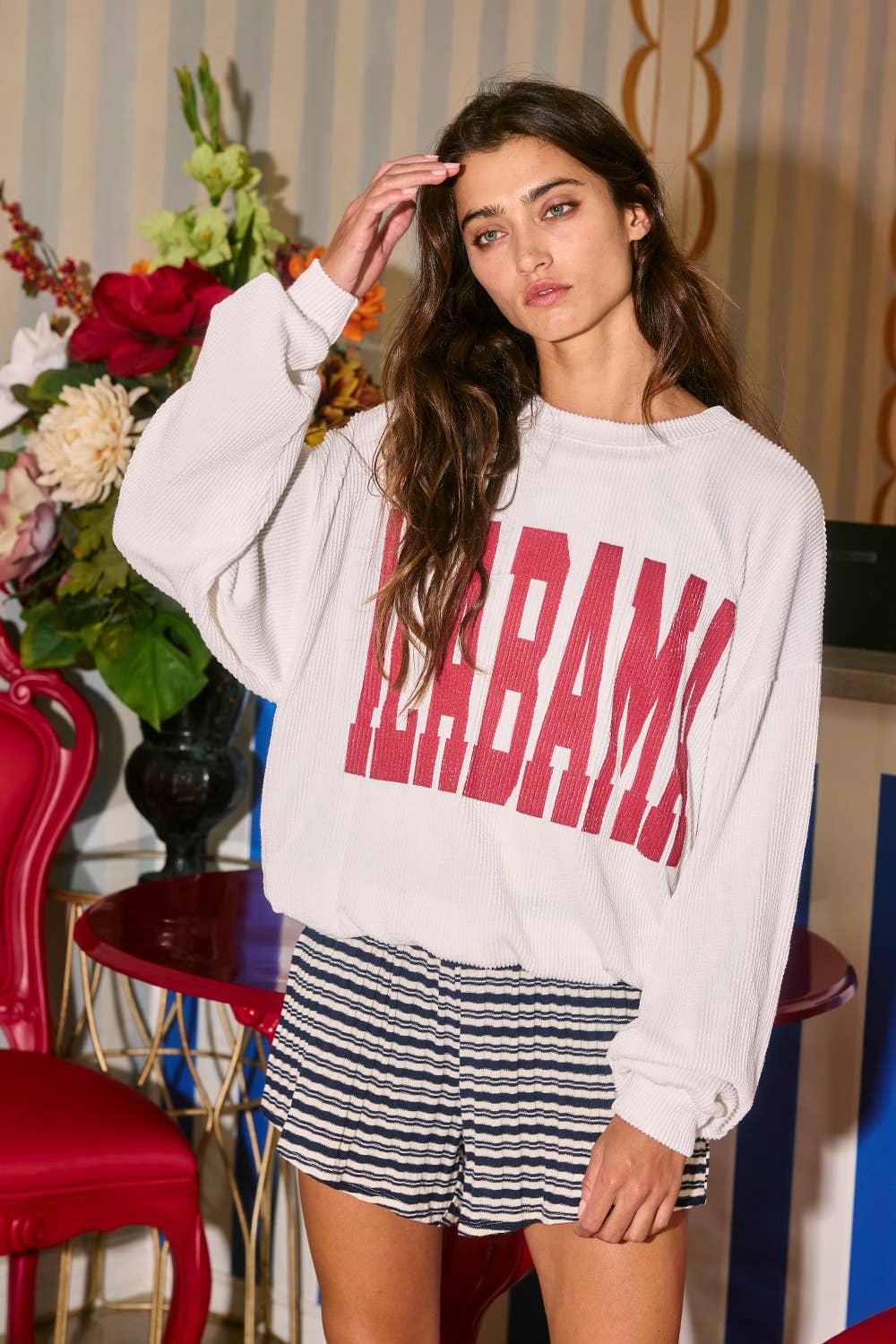Alabama Sweatshirt - Red/white