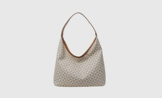 Vegan Leather BOHO Tote - Neutral