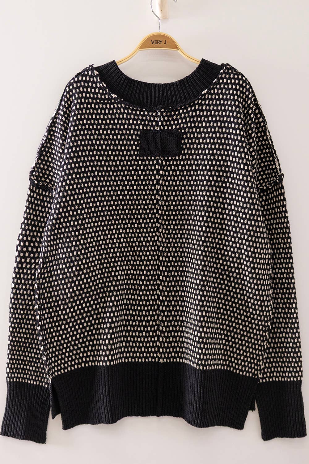 Black Reversible Sweater