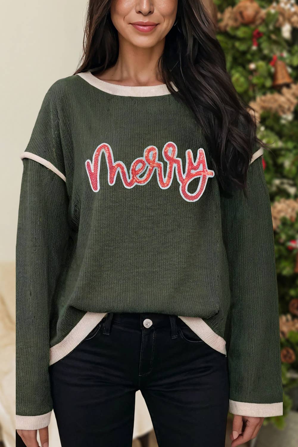 Christmas Merry Long Sleeve Top