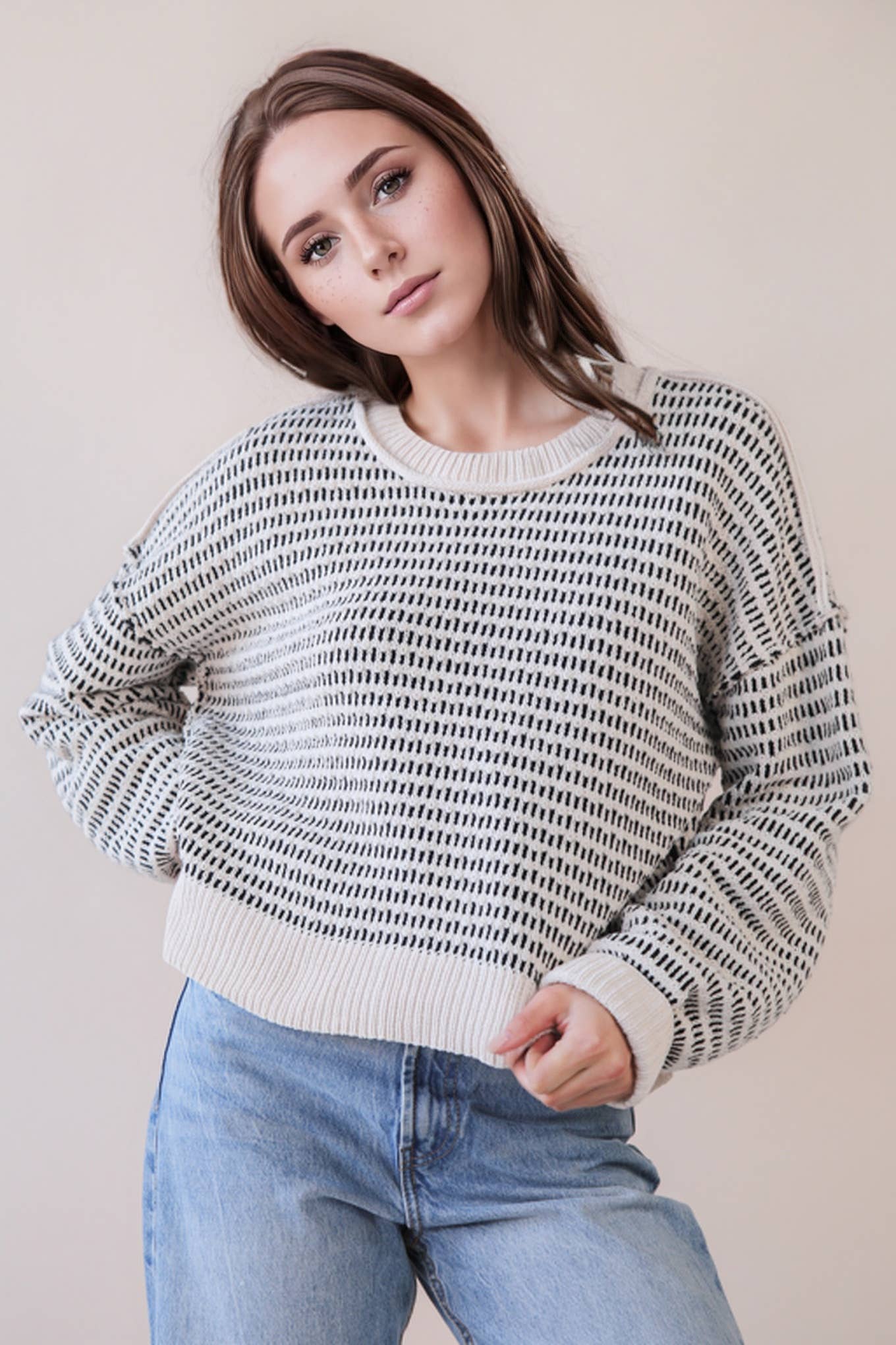 Black Stripe Sweater