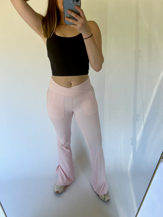 Pink Flare Leggings