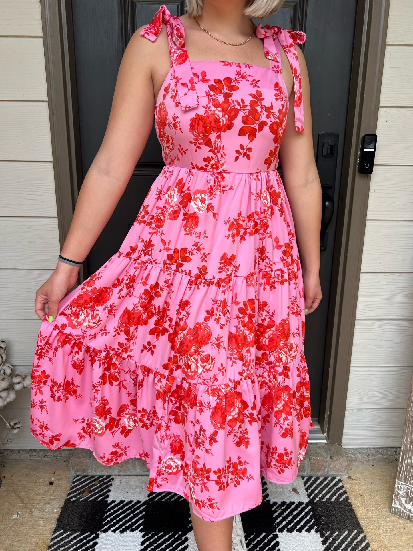 Pink Floral Dress