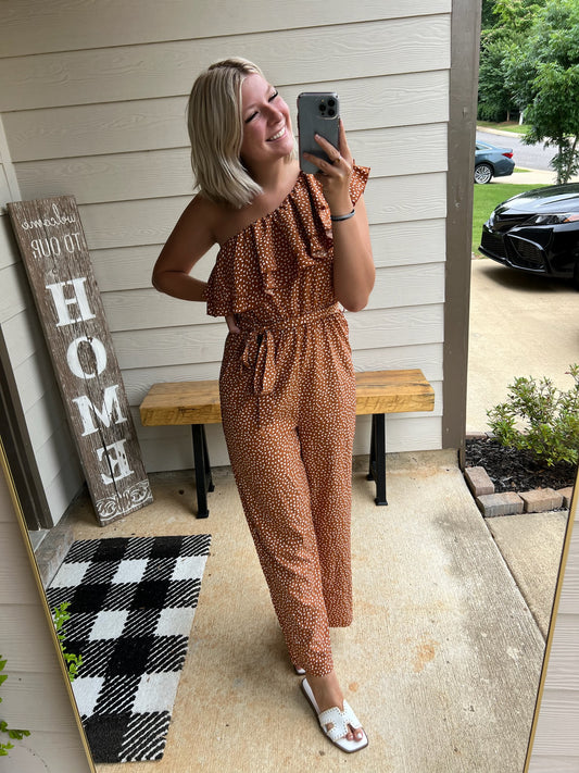 Off the Shoulder Jumpsuit