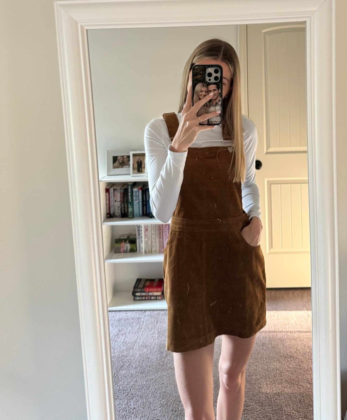 Miley Corduroy Dress in Brown