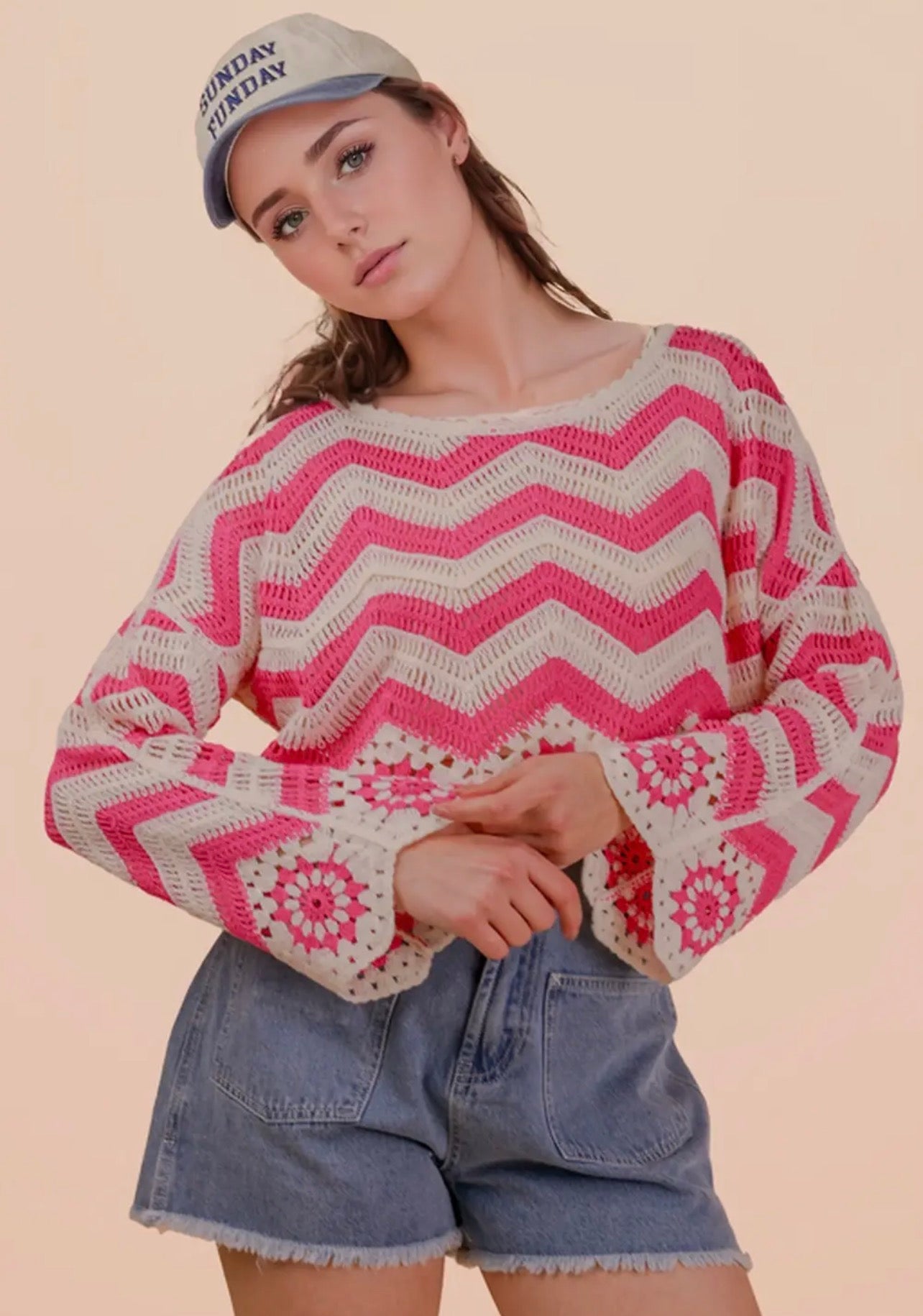 Pink Crochet Top