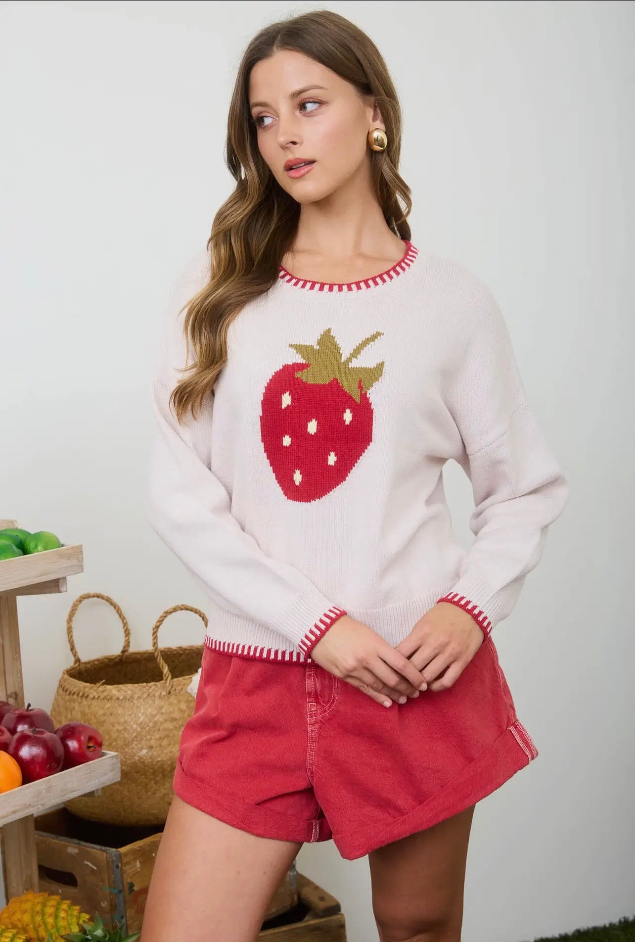Strawberry Long Sleeve Top