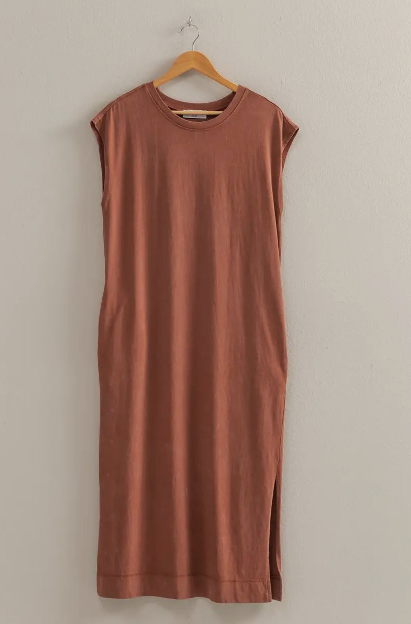 T-Shirt Dress - Brown