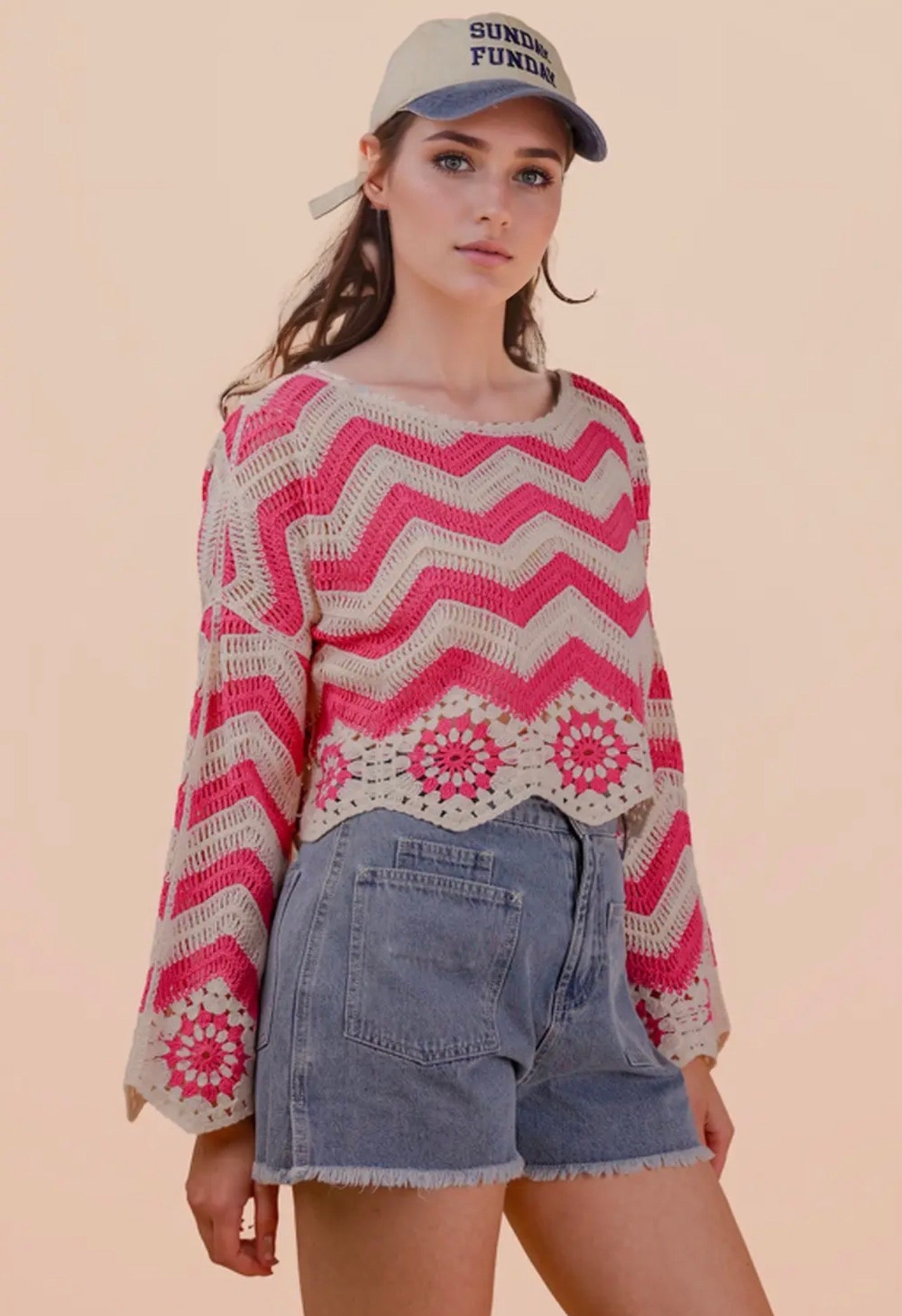 Pink Crochet Top