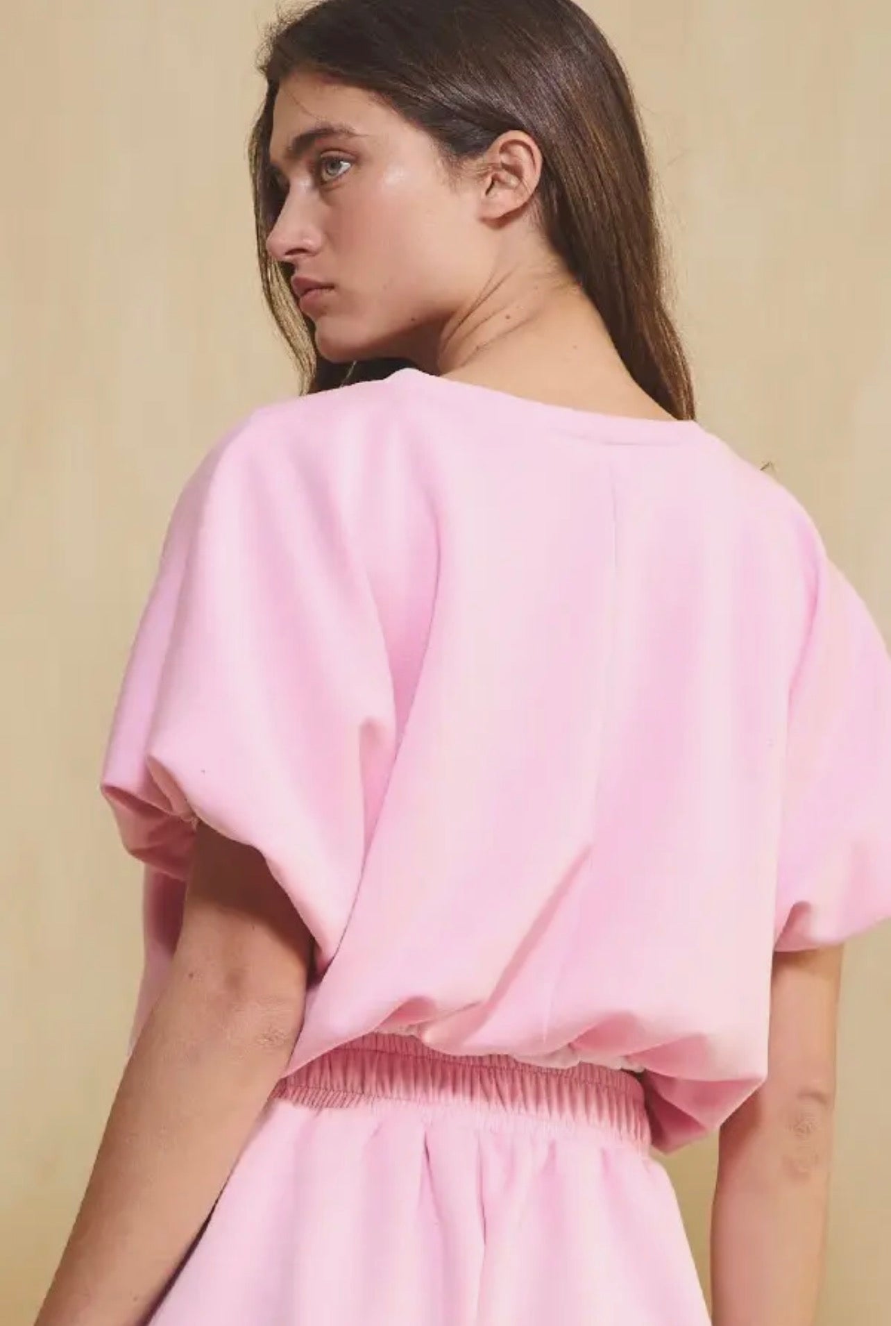 Scuba Bubble Crop Top