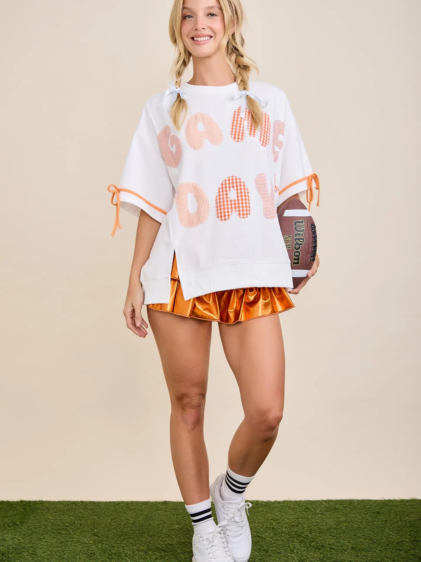 Game Day Patch Shirt - Orange