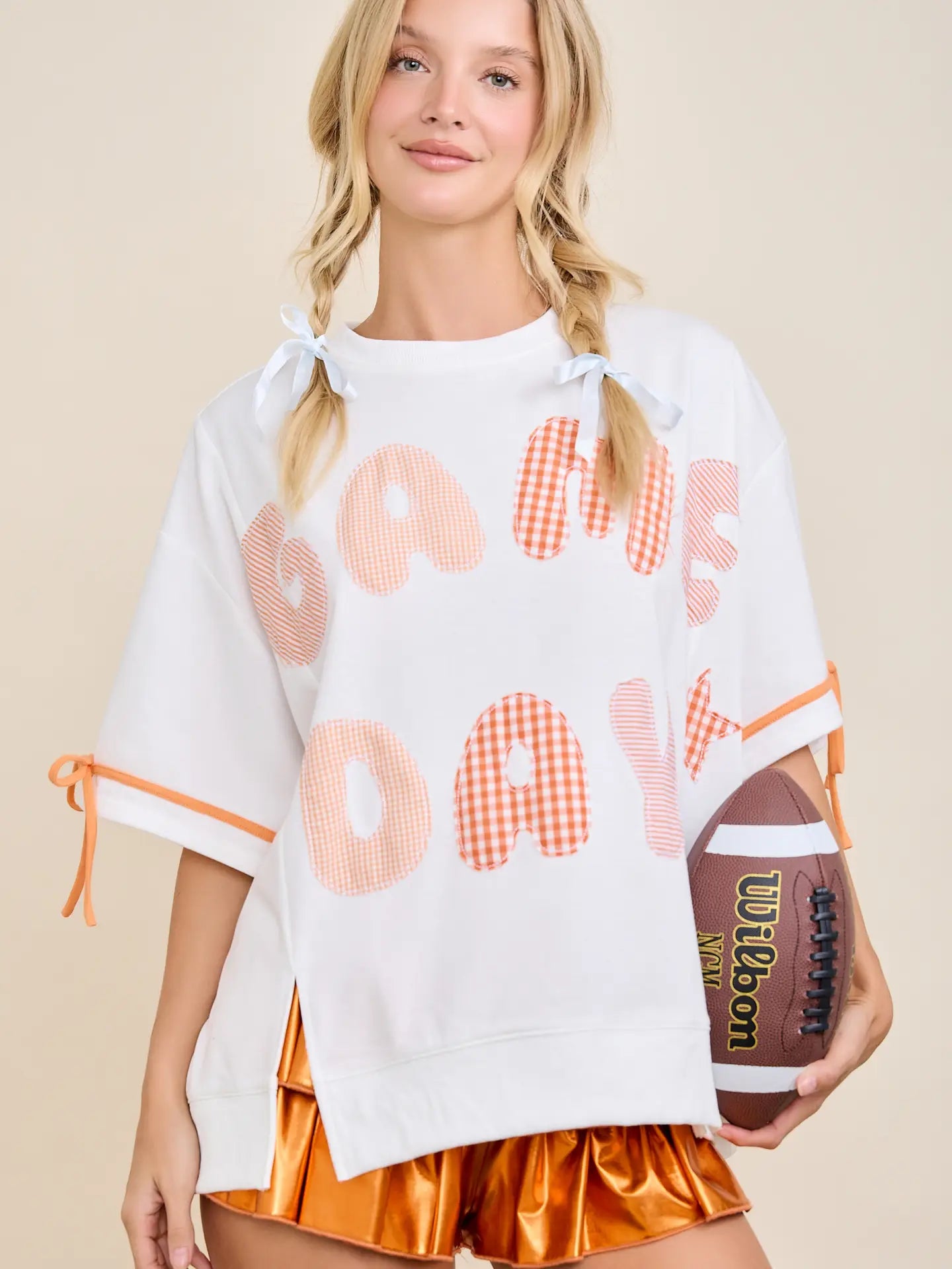Game Day Patch Shirt - Orange
