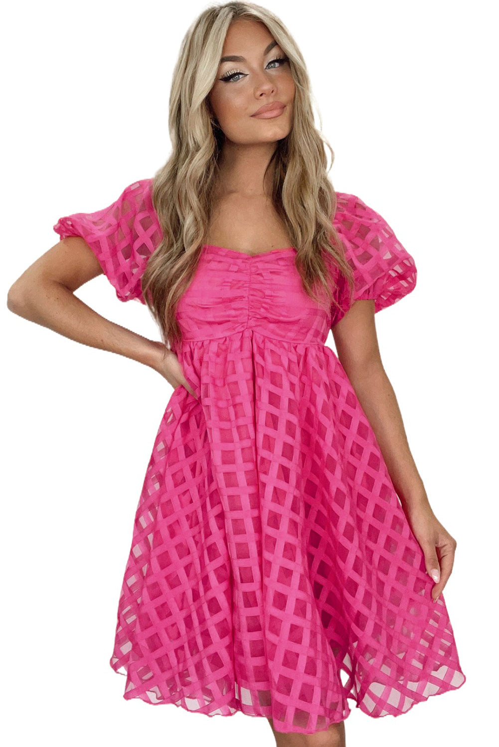 Anderson Babydoll Dress-pink