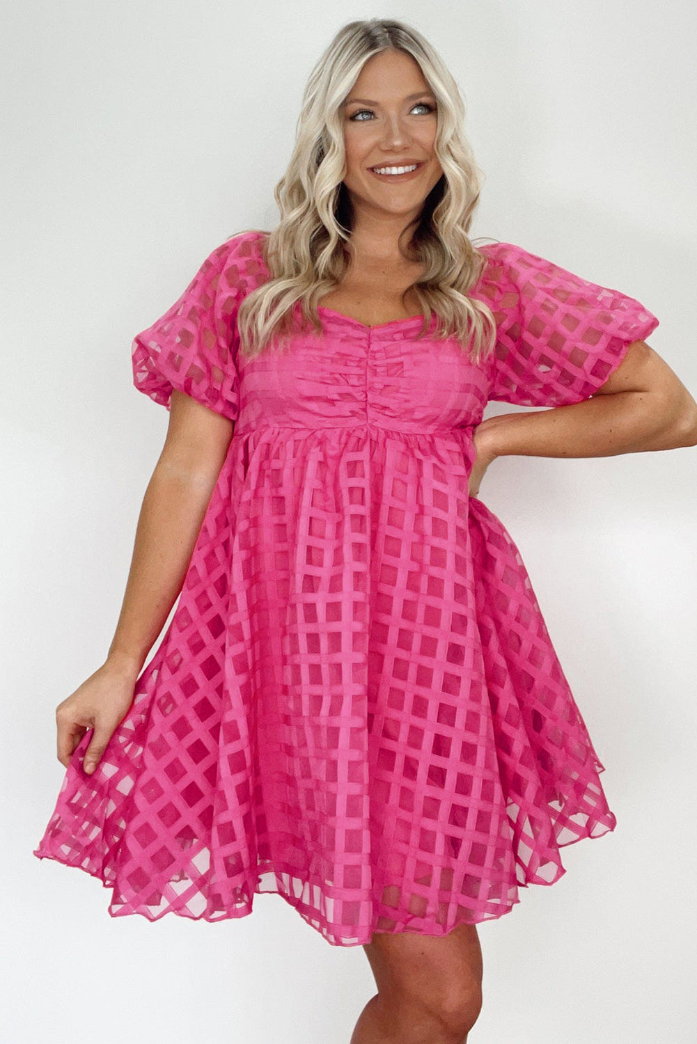 Anderson Babydoll Dress-pink