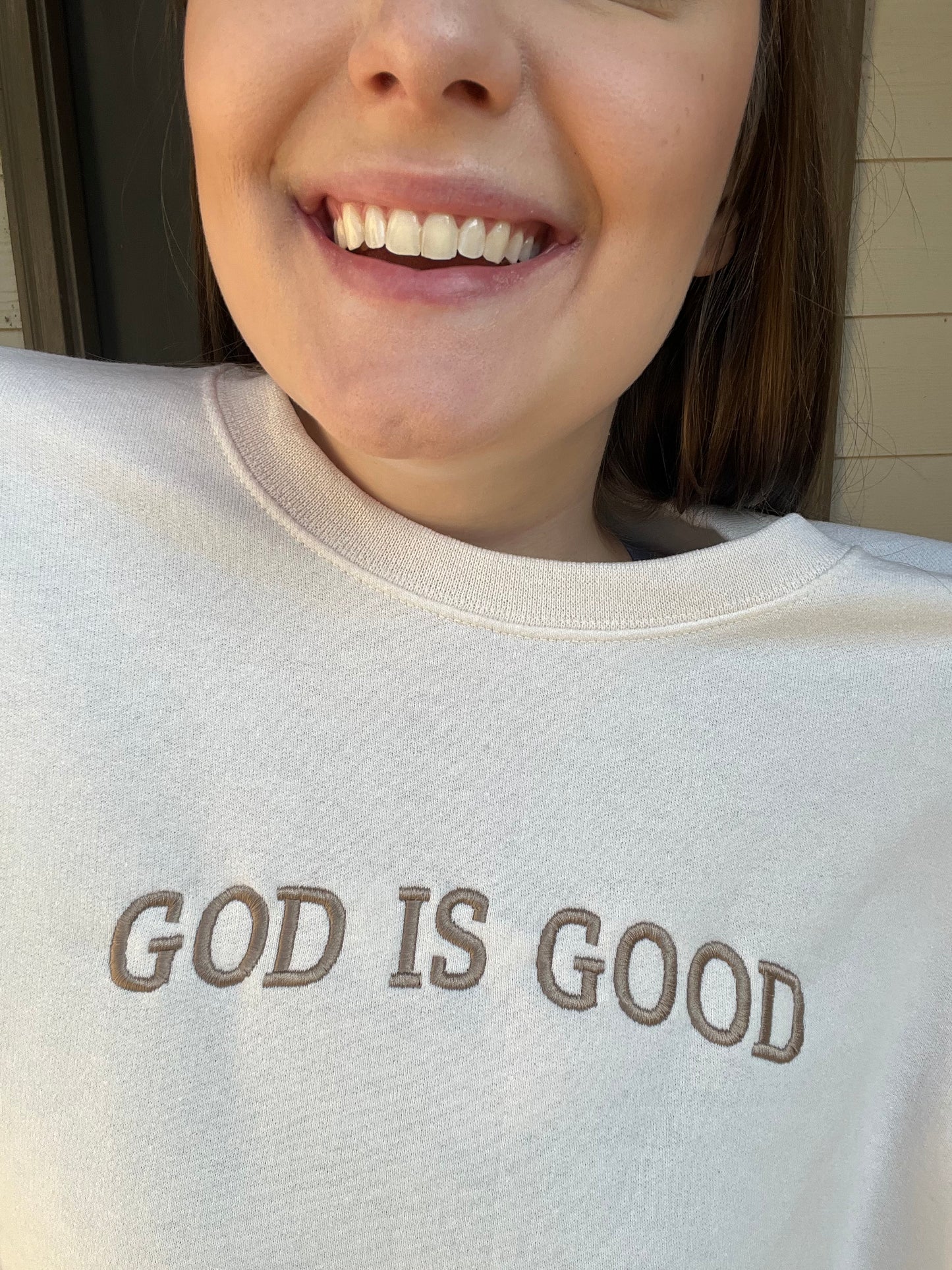 God Is Good Sweatshirt - Cream